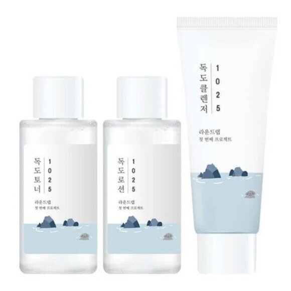 Round Lab 1025 Dokdo On the Go Kit Cleanser Toner Lotion 40ml + 50ml + 50 ml - Picture 1 of 4